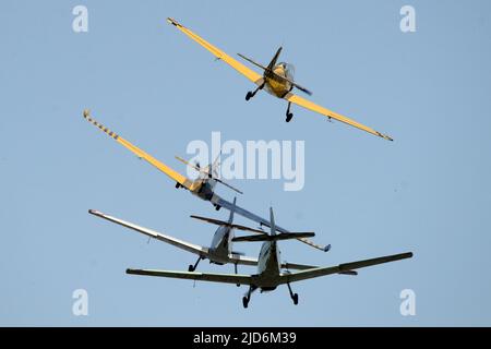 Mlada Boleslav, Repubblica Ceca. 18th giugno 2022. Zlin 226 durante il Czech Air Show di Mlada Boleslav (60 chilometri a nord di Praga) nella Repubblica Ceca. (Credit Image: © Slavek Ruta/ZUMA Press Wire) Credit: ZUMA Press, Inc./Alamy Live News Foto Stock