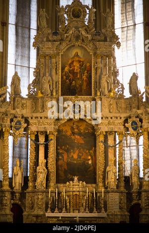 Germania, Turingia, Erfurt, Dom di Santa Maria, interni, Foto Stock