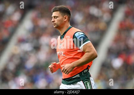 Ben Youngs #21 di Leicester Tigers durante il riscaldamento pre-partita Foto Stock