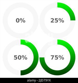 Composizione astratta. Icona elemento barra di caricamento. Timer per il download di Creative Web design. Indicatore di completamento degli utenti. Sfondo bianco, linee del cluster nere. Illustrazione Vettoriale