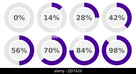 Composizione astratta. Icona elemento barra di caricamento. Timer per il download di Creative Web design. Indicatore di completamento degli utenti. Sfondo bianco, linee del cluster nere. Illustrazione Vettoriale