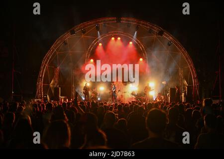 Roma, Italia. 17th giugno 2022. Motta durante il Tour Estivo 2022, al Vila Ada Festival, 17th giugno, Roma, Italia. Credit: Independent Photo Agency/Alamy Live News Foto Stock