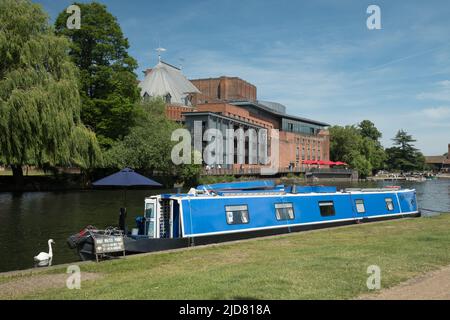 Giornata estiva sul fiume, Statford upon Avon Foto Stock