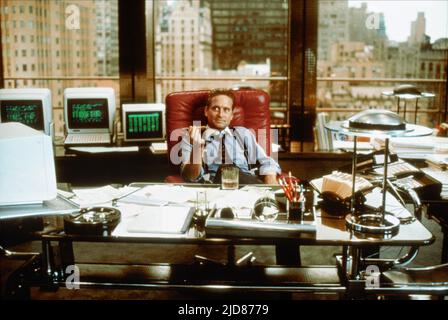 MICHAEL DOUGLAS, WALL STREET, 1987, Foto Stock