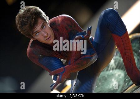 ANDREW GARFIELD, L'UOMO-RAGNO STUPEFACENTE, 2012, Foto Stock