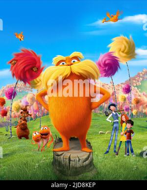 BAR-BA-LOOTS,HUMMING-FISH,LORAX,ONCE-LER,AUDREY,TED, THE LORAX, 2012, Foto Stock
