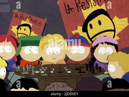 KYLE,GREGORY,STAN,WENDY, SOUTH PARK: PIÙ GRANDE E NON TAGLIATO, 1999, Foto Stock