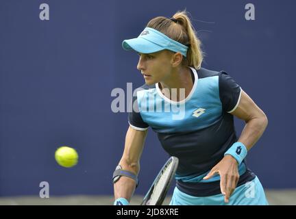 Lesia Tsurenko (Ucraina) in qualifica al Rothsay International, Devonshire Park, Eastbourne, 18th giugno 2022 Foto Stock