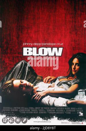 DEPP, POSTER, BLOW, 2001, Foto Stock