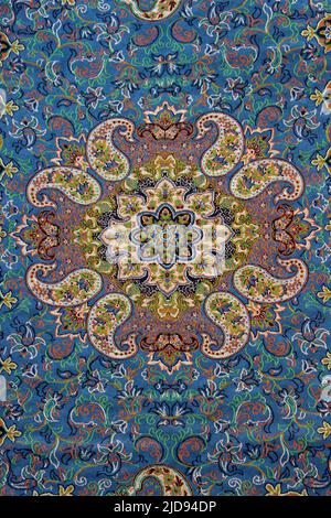 Design tessile stile Mandala, Giordania, Medio Oriente Foto Stock