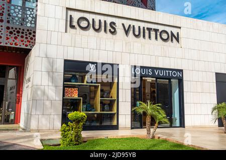 Boutique Louis Vuitton a Marrakech, Marocco Foto Stock