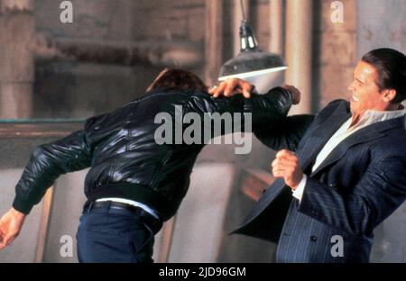 SCENA CON ARNOLD SCHWARZENEGGER, CRUDO AFFARE, 1986, Foto Stock