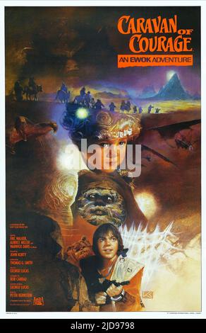 MILLER, POSTER, L'AVVENTURA EWOK, 1984, Foto Stock