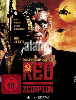 POSTER DOLPH LUNDGREN, SCORPION ROSSO, 1988, Foto Stock