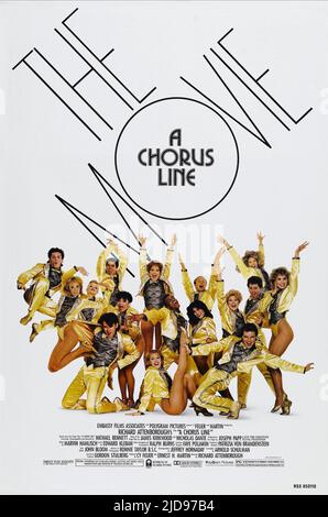 POSTER DEL FILM, UNA LINEA DI CORO, 1985, Foto Stock