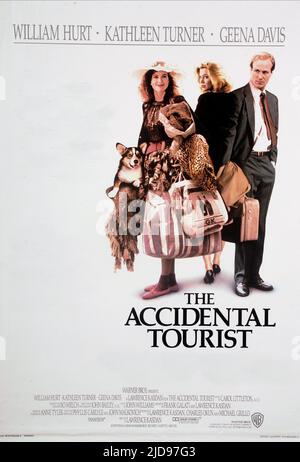 DAVIS,TURNER,POSTER, IL TURISTA ACCIDENTALE, 1988, Foto Stock