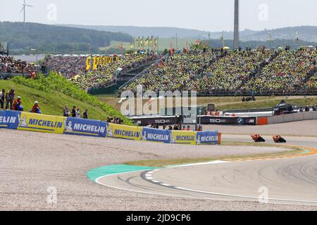 Hohenstein Ernsthal, Germania. Giugno 19th 2022. MotoGP Liqui Moly Motorrad Grand Prix Deutschland al circuito di Sachsenring, Hohenstein-Ernsthal, Germania. Nella figura: Foto Stock