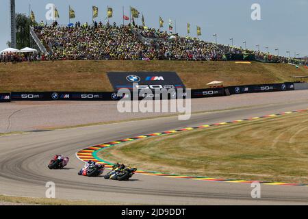 Hohenstein Ernsthal, Germania. Giugno 19th 2022. MotoGP Liqui Moly Motorrad Grand Prix Deutschland al circuito di Sachsenring, Hohenstein-Ernsthal, Germania. Nella figura: Foto Stock