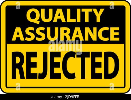 Segnale di rifiuto di Quality Assurance Illustrazione Vettoriale
