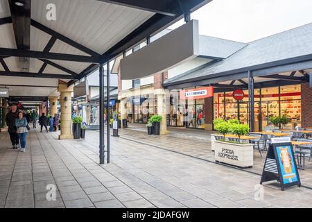 Designer Outlet East Midlands, Mansfield Road, South Normananton, Derbyshire, Inghilterra, Regno Unito Foto Stock