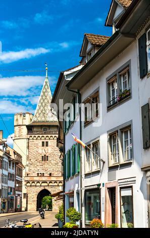 Spalentor porta di Basilea, Svizzera Foto Stock