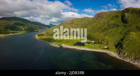 Fuco di Kylesmorar e Loch Nevis vicino a Mallaig; Scozia Foto Stock