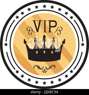 golden vip seal Illustrazione Vettoriale