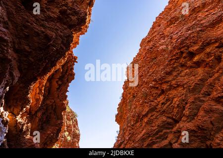 Simpson Gap nella West MacDonnell Range Foto Stock