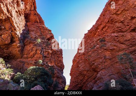 Simpson Gap nella West MacDonnell Range Foto Stock