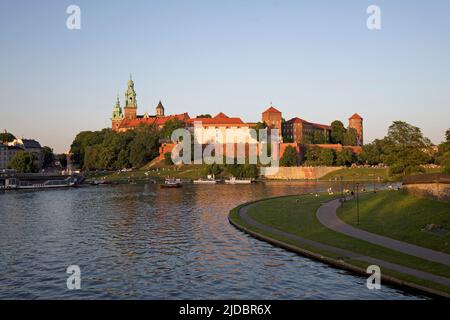 Cracovia, Polonia - 18 giugno 2022: Castello reale di Wawel a Cracovia, in Polonia Foto Stock