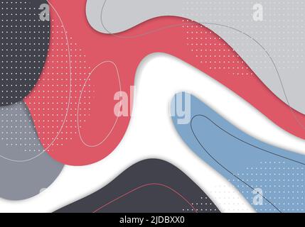 Astratto colorato doodle disegno a mano modello decorativo. Sovrapposizione dello sfondo del disegno grafico. Vettore Illustrazione Vettoriale