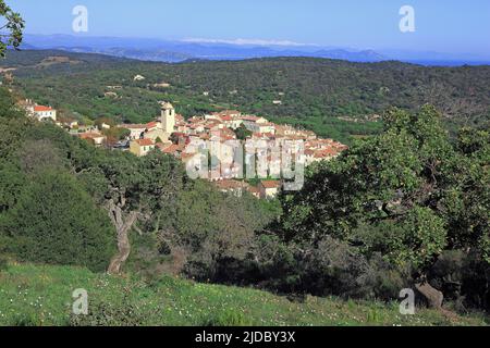 Francia, Var Ramatuelle villaggio situato sulla penisola di Saint-Tropez Foto Stock