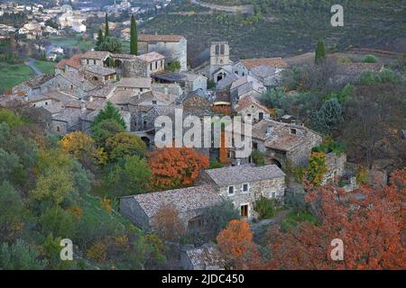 Francia, Ardèche Naves villaggio Labellise villaggio di carattere nel Ardèche Foto Stock