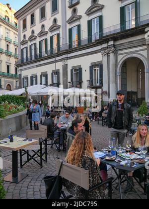 Piazza dei Martiri, Napoli Italia Foto Stock