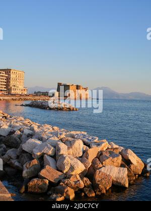 Castel dell'Ovo, Borgo Marinari, Napoli Foto Stock