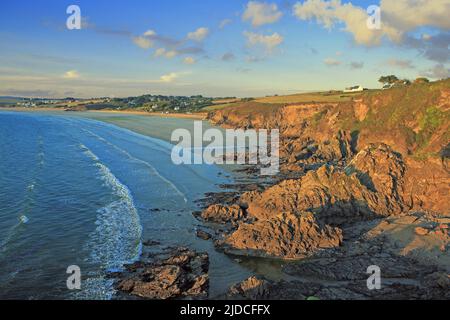 Francia, Finistère Kerlaz, la baia di Douarnenez, paesaggio marittimo Foto Stock