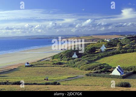 Francia, Finistère Plomodiern, baia Douarnenez, paesaggio costiero Foto Stock