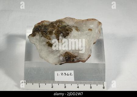 Criolite. Minerali. America del Nord; Danimarca; Groenlandia; Sermersooq; Kangilinnguit Arsukfjorden; Ivittuut Foto Stock
