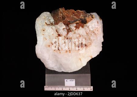 Criolite. Minerali. America del Nord; Danimarca; Groenlandia; Sermersooq; Kangilinnguit Arsukfjorden; Ivittuut Foto Stock