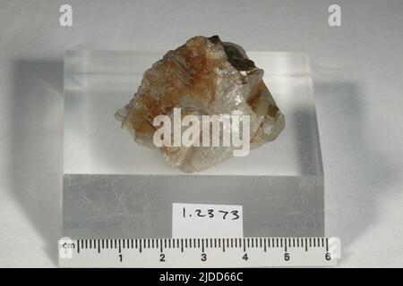Criolite. Minerali. America del Nord; Danimarca; Groenlandia; Sermersooq; Kangilinnguit Arsukfjorden; Ivittuut Foto Stock