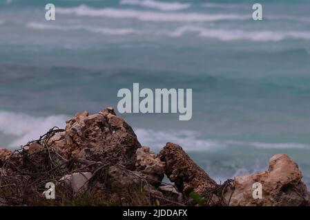 Il mare dei Caraibi a Cayo Santa Maria, Cuba Foto Stock