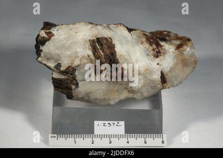 Criolite. Minerali. America del Nord; Danimarca; Groenlandia; Sermersooq; Kangilinnguit Arsukfjorden; Ivittuut Foto Stock