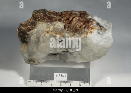 Criolite. Minerali. America del Nord; Danimarca; Groenlandia; Sermersooq; Kangilinnguit Arsukfjorden; Ivittuut Foto Stock