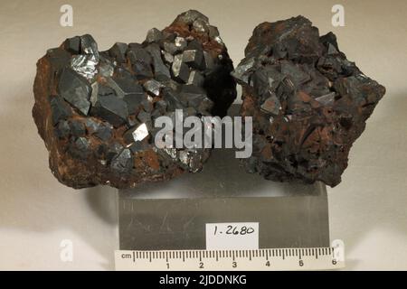 Hematite. Minerali. Nord America; Canada; Nuova Scozia; Digby County; Nichols Mountain Foto Stock