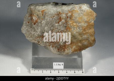 Criolite. Minerali. America del Nord; Danimarca; Groenlandia; Sermersooq; Kangilinnguit Arsukfjorden; Ivittuut Foto Stock