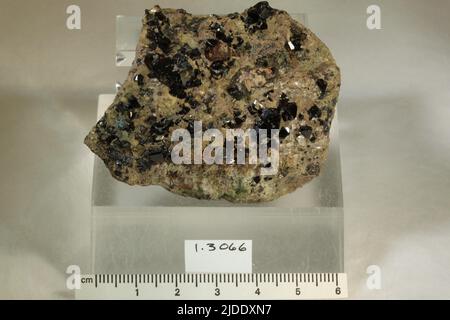 Cassiterite. Minerali. Europa; Repubblica Ceca; Regione di Karlovy Vary; Distretto di Sokolov; Horní Slavkov; [Boemia, Schlaggenwald] Foto Stock