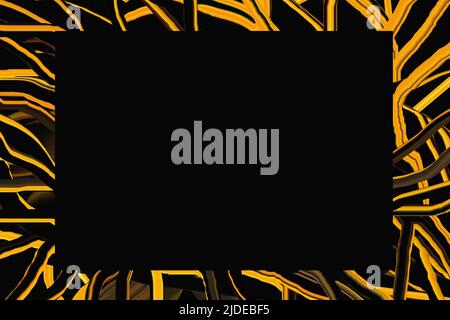 primo piano di sfondo dorato e nero Foto Stock