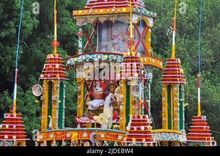 festa di rathayatra festeggiamenti al guptipara west bengala Foto Stock