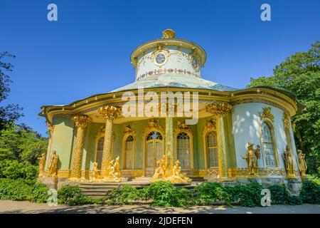 Cinesisches Teehaus, Schloßpark Sanssouci, Potsdam, Brandeburgo, Germania Foto Stock