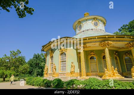 Cinesisches Teehaus, Schloßpark Sanssouci, Potsdam, Brandeburgo, Germania Foto Stock